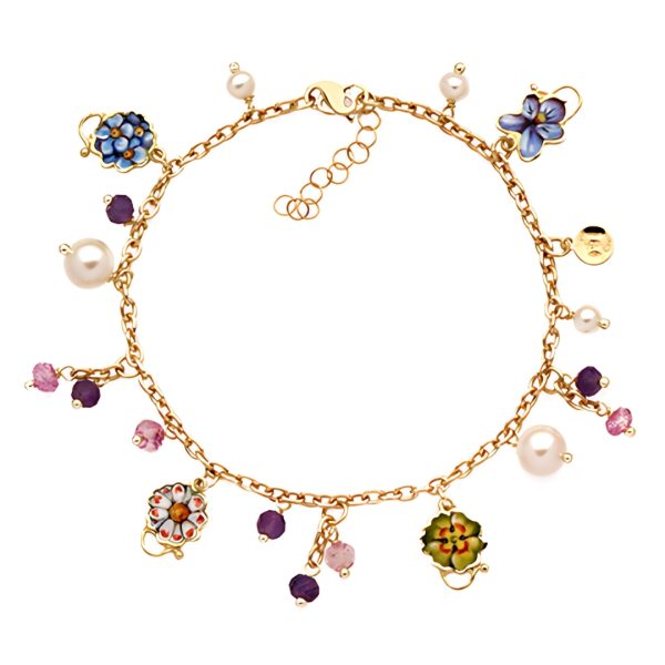 Bracciale Fiorellini Grandi Viola