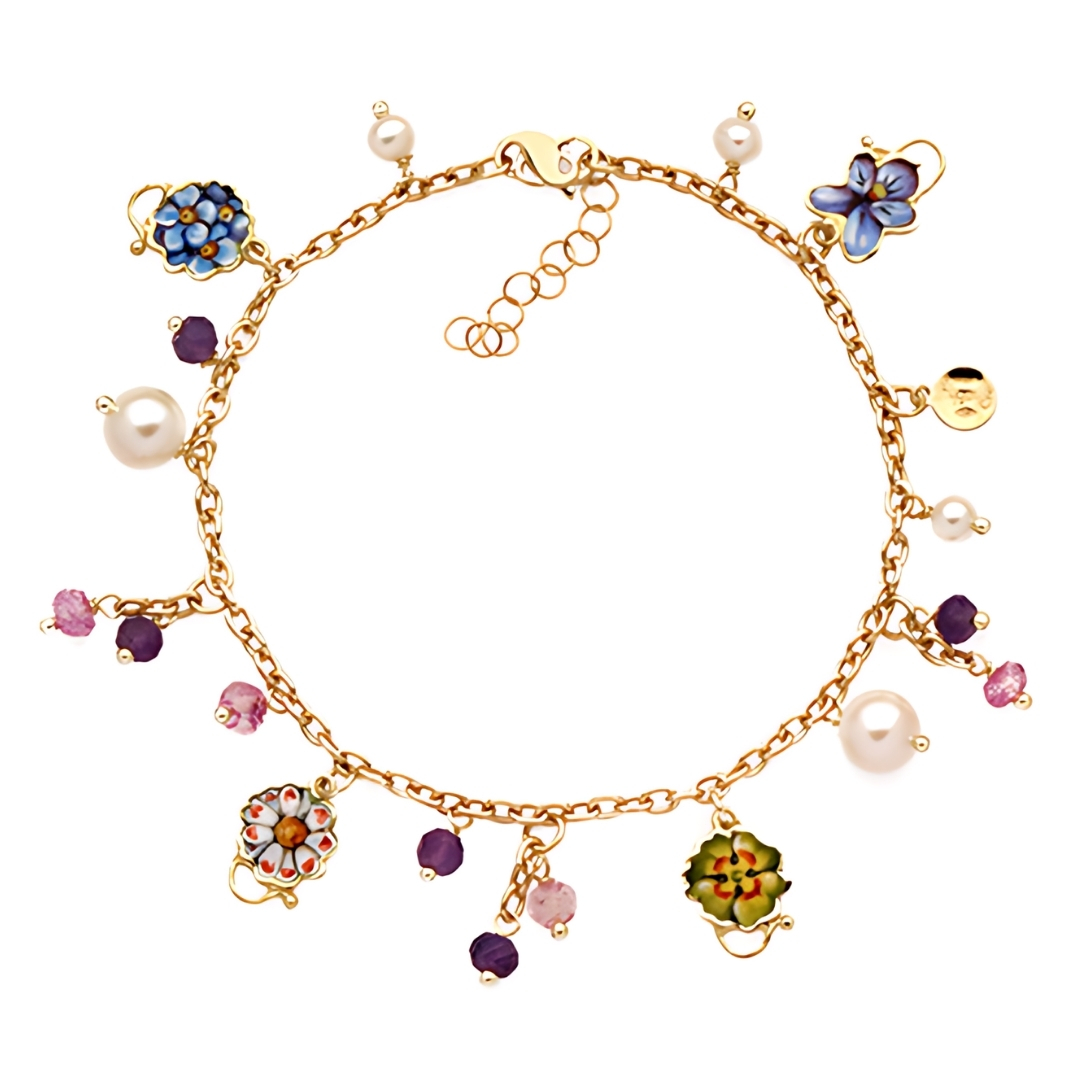 Bracciale Fiorellini Grandi Viola