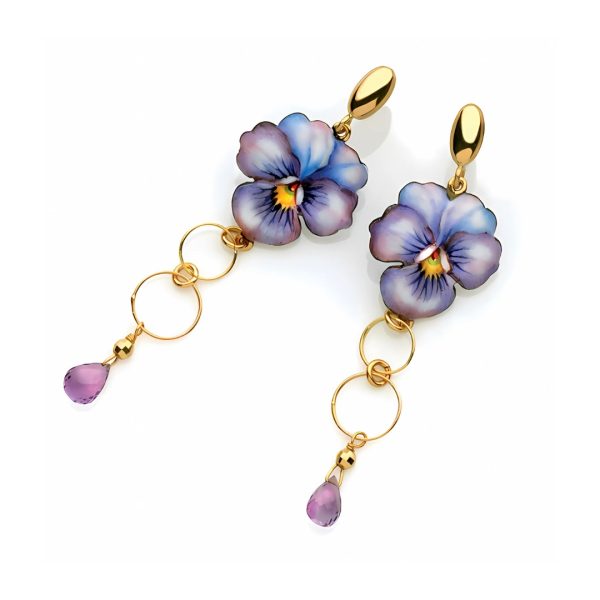 Orecchini Viola Azzurra