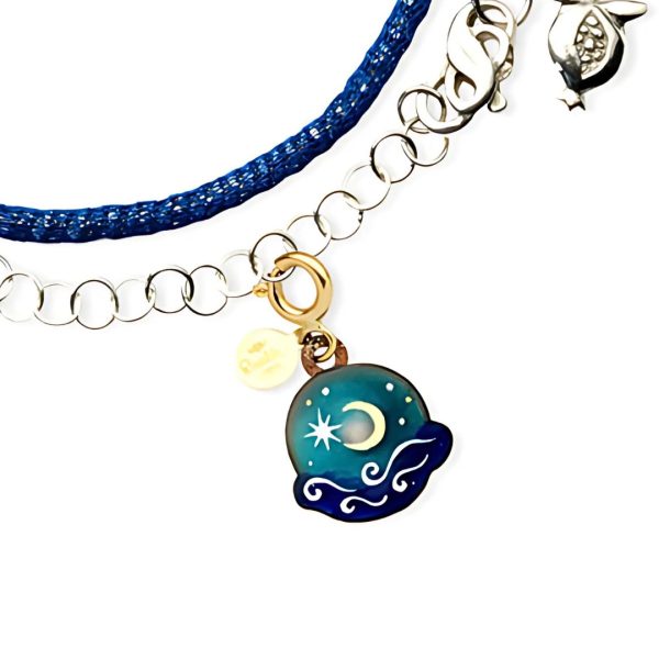 Bracciale/Girocollo con Pendente Mare e Luna