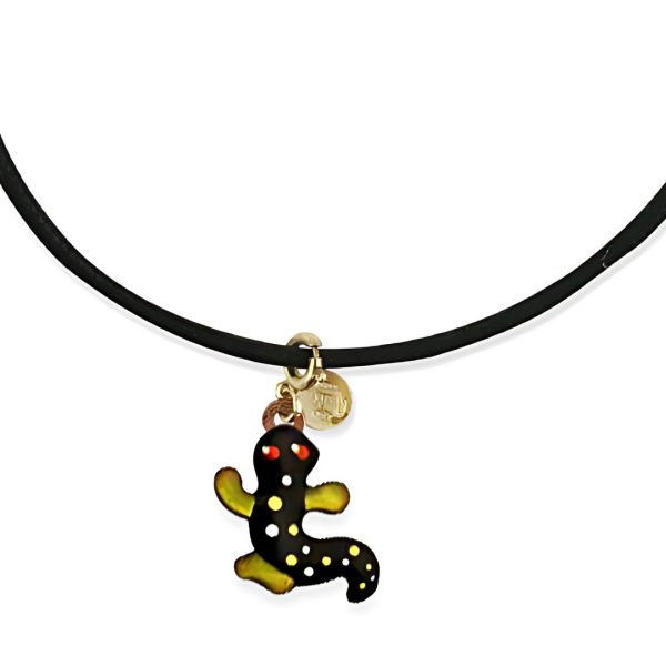Bracciale con Pendente Salamandra Nera