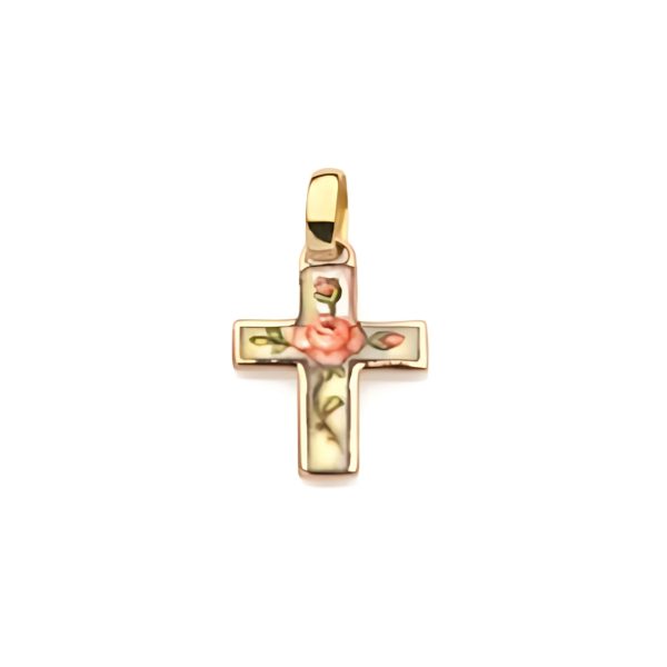 Ciondolo Croce Rosa - Collezione Gioielli dello Spirito