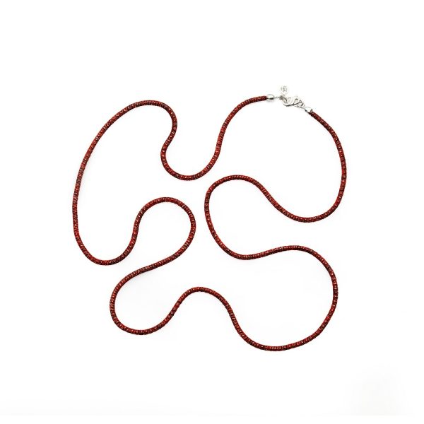 Collana lunga colorata BROWN