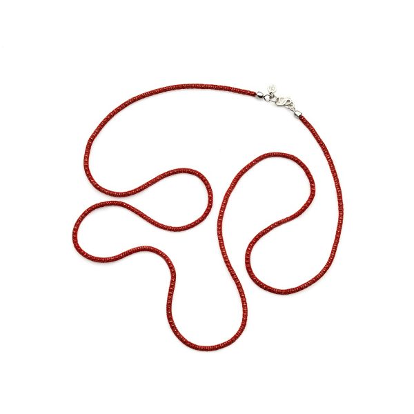 Collana lunga colorata ROSSA