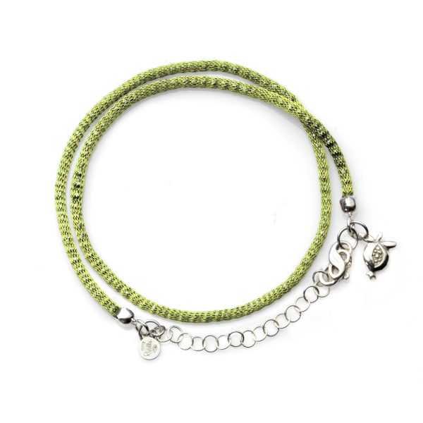 Girocollo/Bracciale colorato VERDE CHIARO