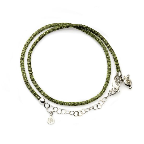 Girocollo/Bracciale colorato VERDE SCURO